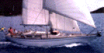 Firefly from stb. sailing in Gorda Sound
